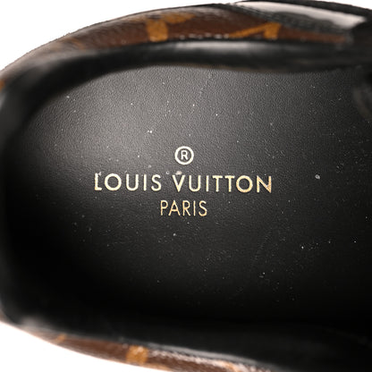 Louis Vuitton Suede Monogram Run Away Sneakers 38 Black 8 of 9