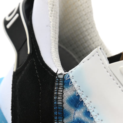 Fendi X SARAH COLEMAN Nylon Suede Lycra FF Vertigo Womens Fendi Flow Low Top Sneakers 36 Transparent Cyber Blue Black 8 of 12