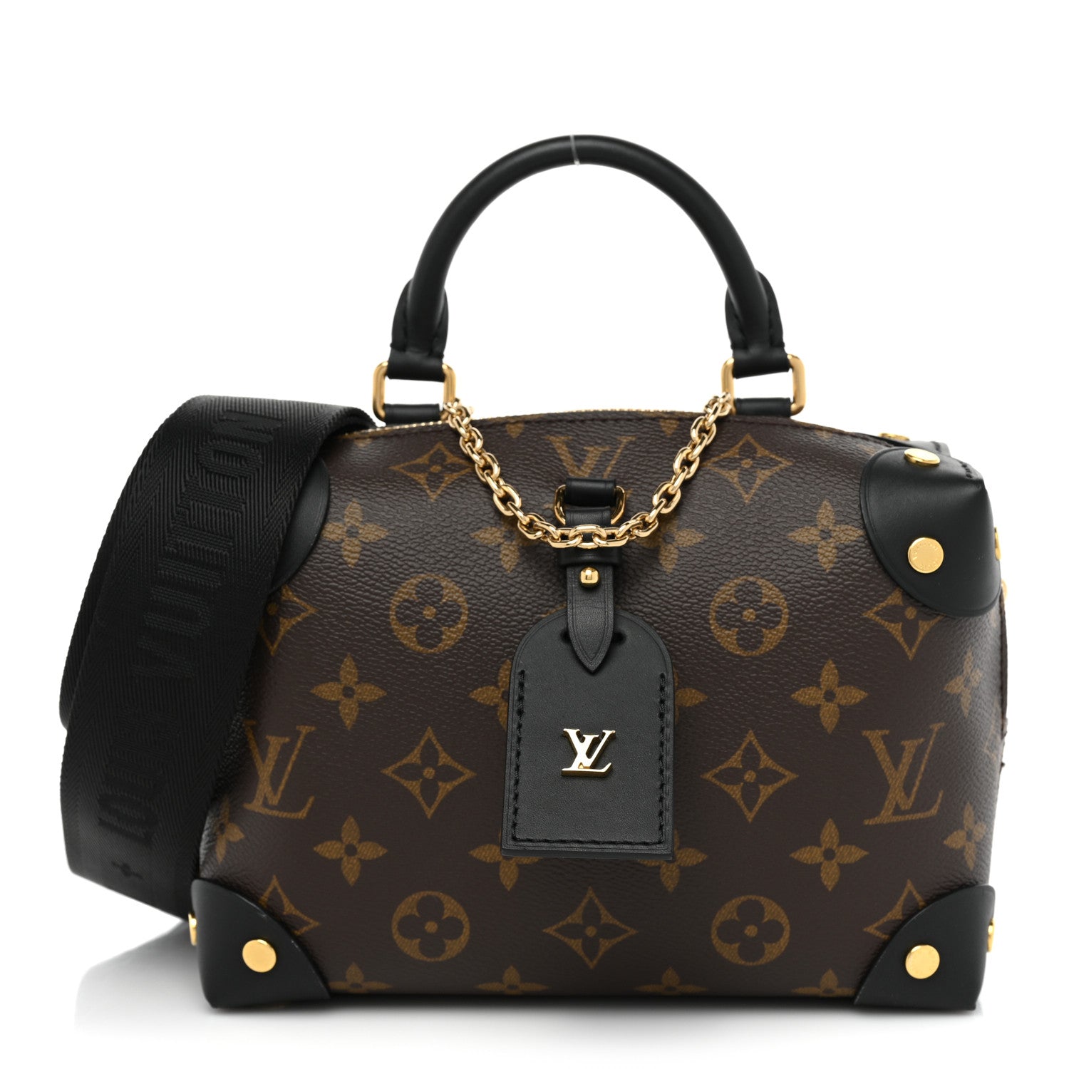 Louis Vuitton Monogram Petite Malle Souple Black 1 of 7