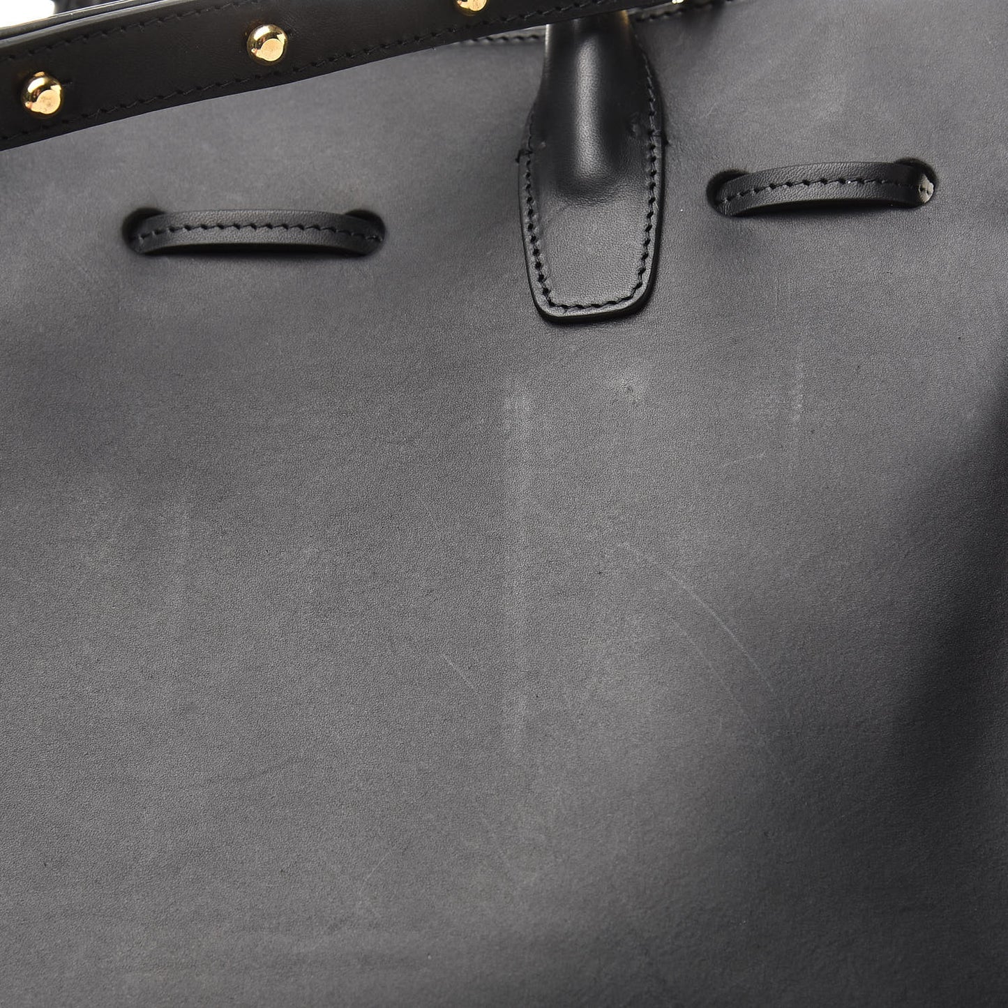 Vegetable Tanned Calfskin Sun Bag Black