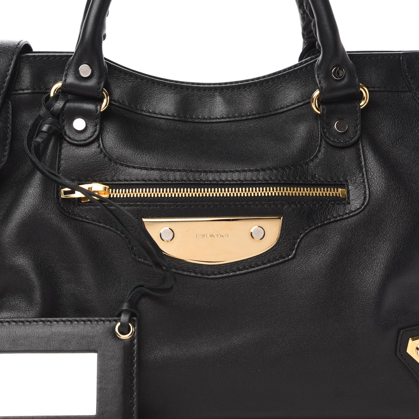 Veau Amp Plate Gold Hardware City Black