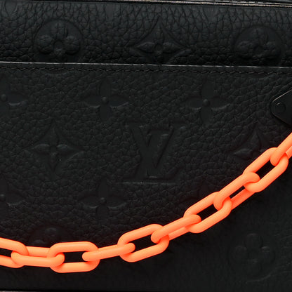 Louis Vuitton Taurillon Monogram Uniformes Solar Ray Soft Pochette Volga Belt Bag Black 7 of 9