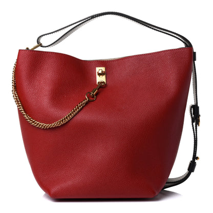 Givenchy Grained Calfskin GV Bucket Bag Bright Red 1 of 4