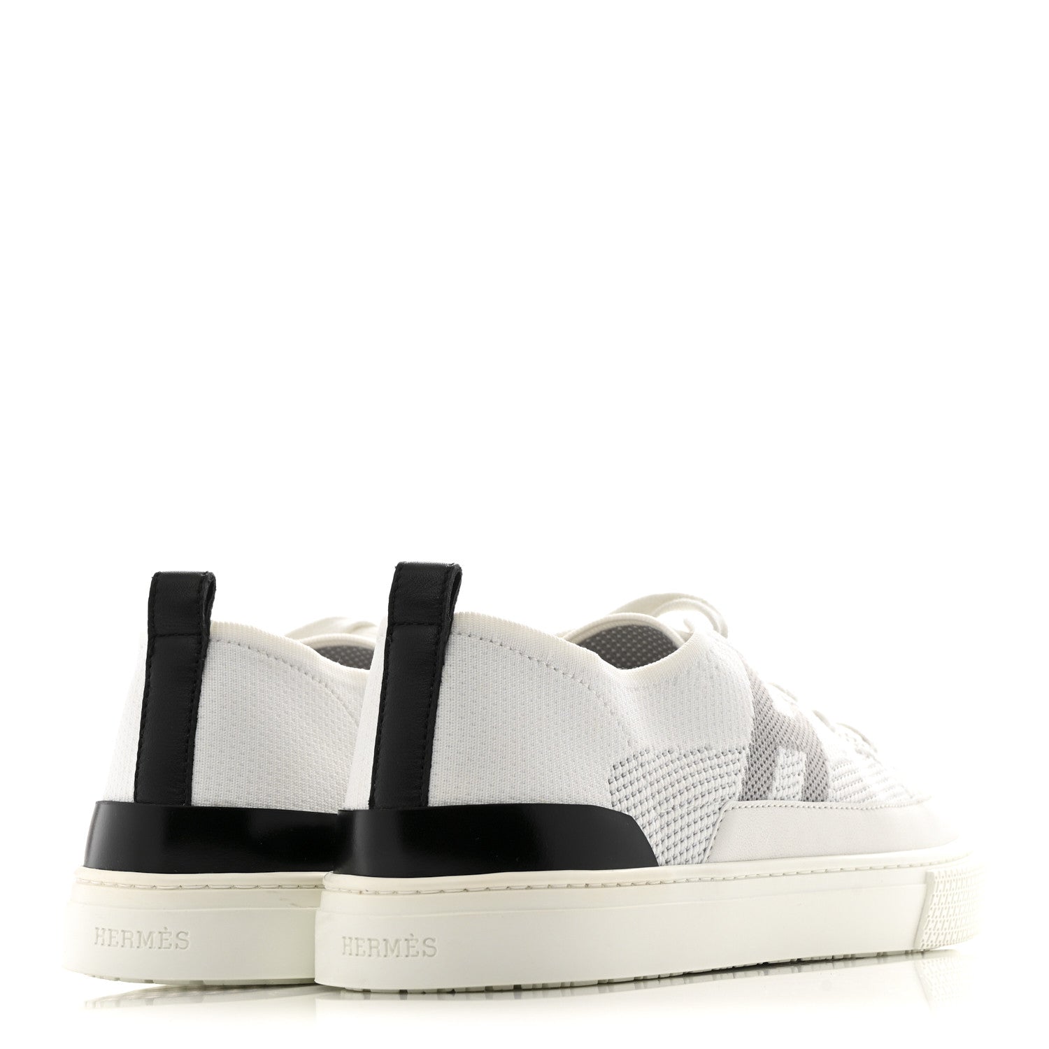 Hermes Calfskin Deep Sneakers 38 White Multicolor 5 of 11