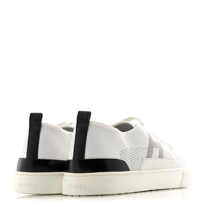 Hermes Calfskin Deep Sneakers 38 White Multicolor 5 of 11