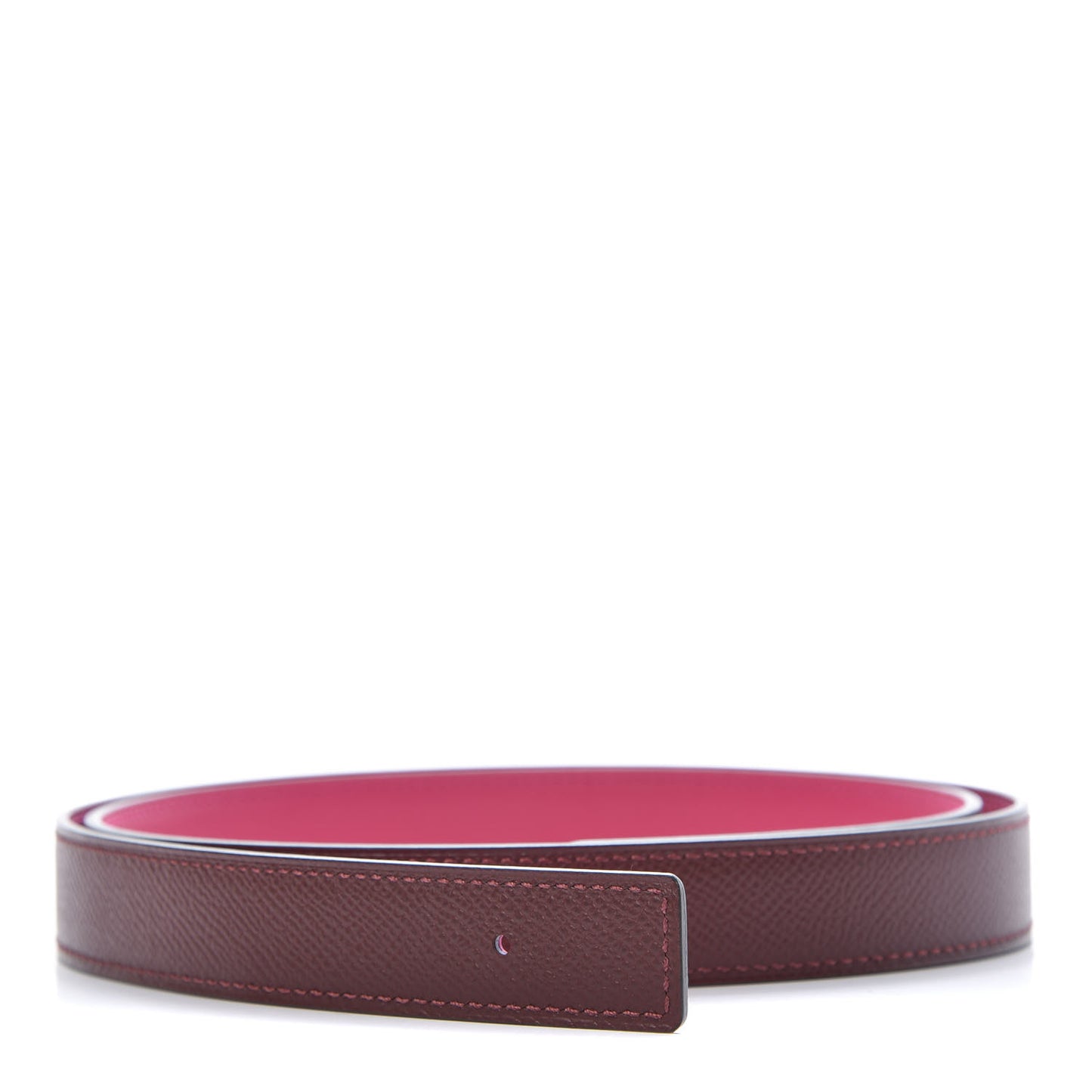 Swift Epsom 24mm Belt Strap 90 Rose Mexico Rouge H