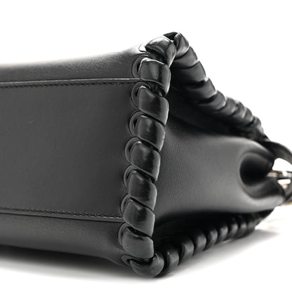 Fendi Nappa Lace Up Mini Peekaboo Iconic Satchel Black 10 of 14