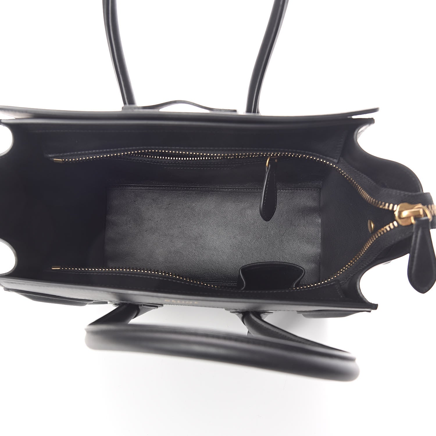 Celine Smooth Calfskin Micro Luggage Black 5 of 9