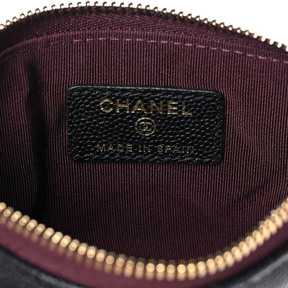 Chanel Caviar Quilted Small Cosmetic Case Black 8 of 10