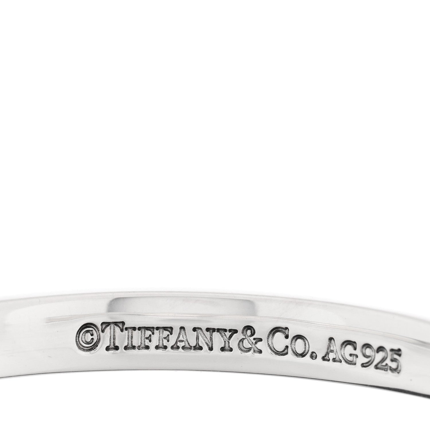Tiffany Sterling Silver Narrow 1837 Cuff Bracelet 3 of 3