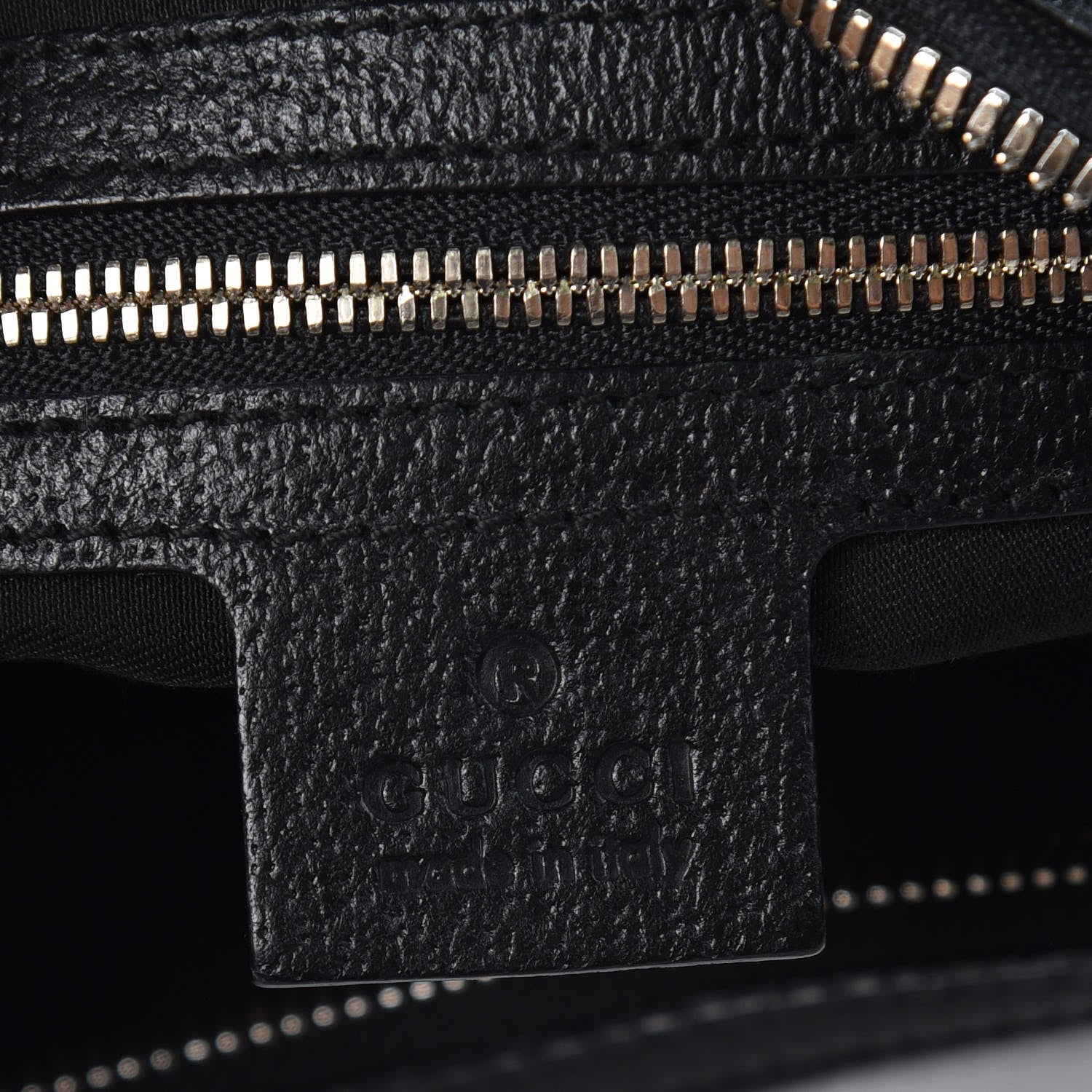 Gucci Monogram Bamboo Horsebit Hobo Black 6 of 7