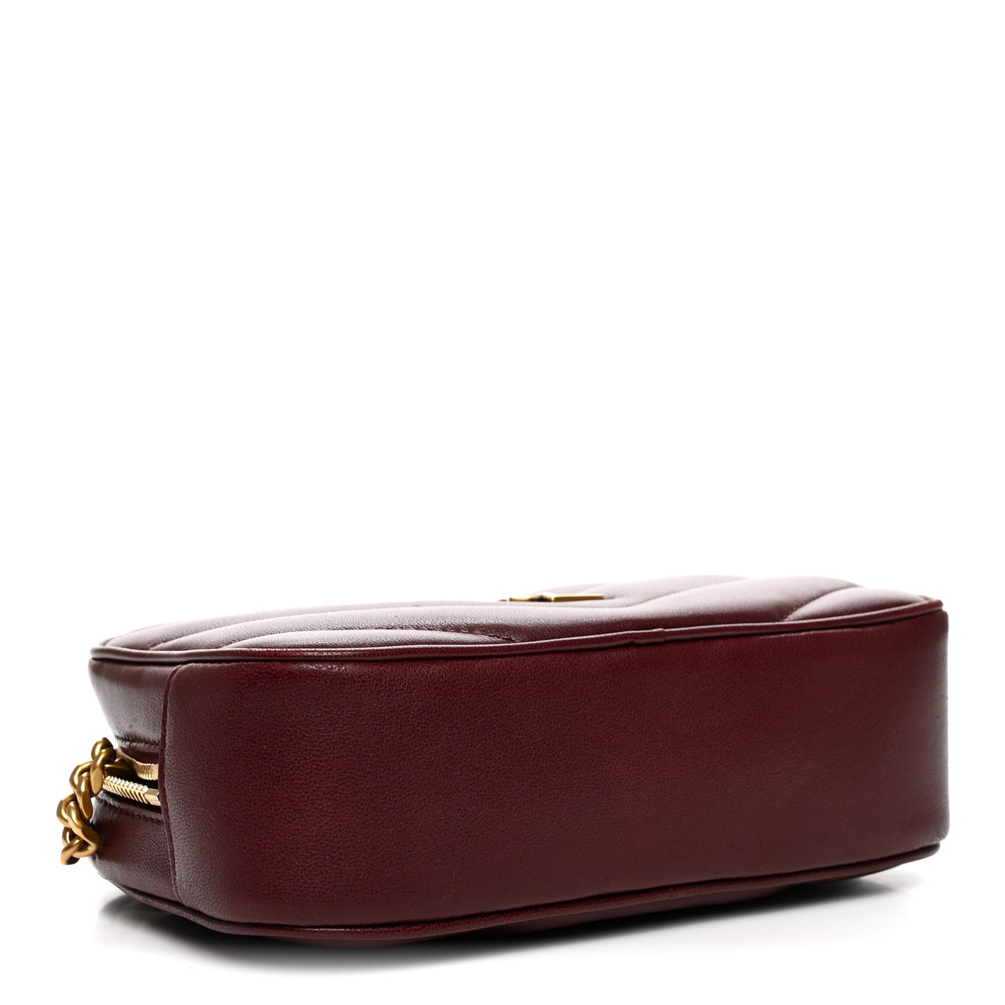 Lambskin Chevron Quilted Mini Loulou Camera Bag  Rouge Cabernet