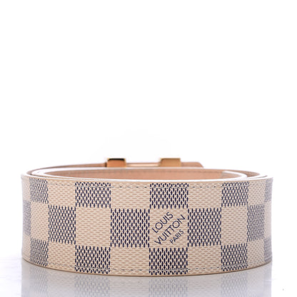 Louis Vuitton Damier Azur LV Initiales Belt 90 36 2 of 6