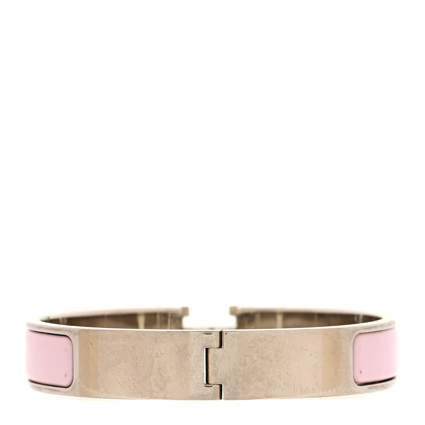 Enamel Narrow Clic Clac H Bracelet GM Rose Candeur
