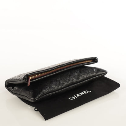 Chanel Caviar Quilted CC Beauty Clutch Black 4 of 7