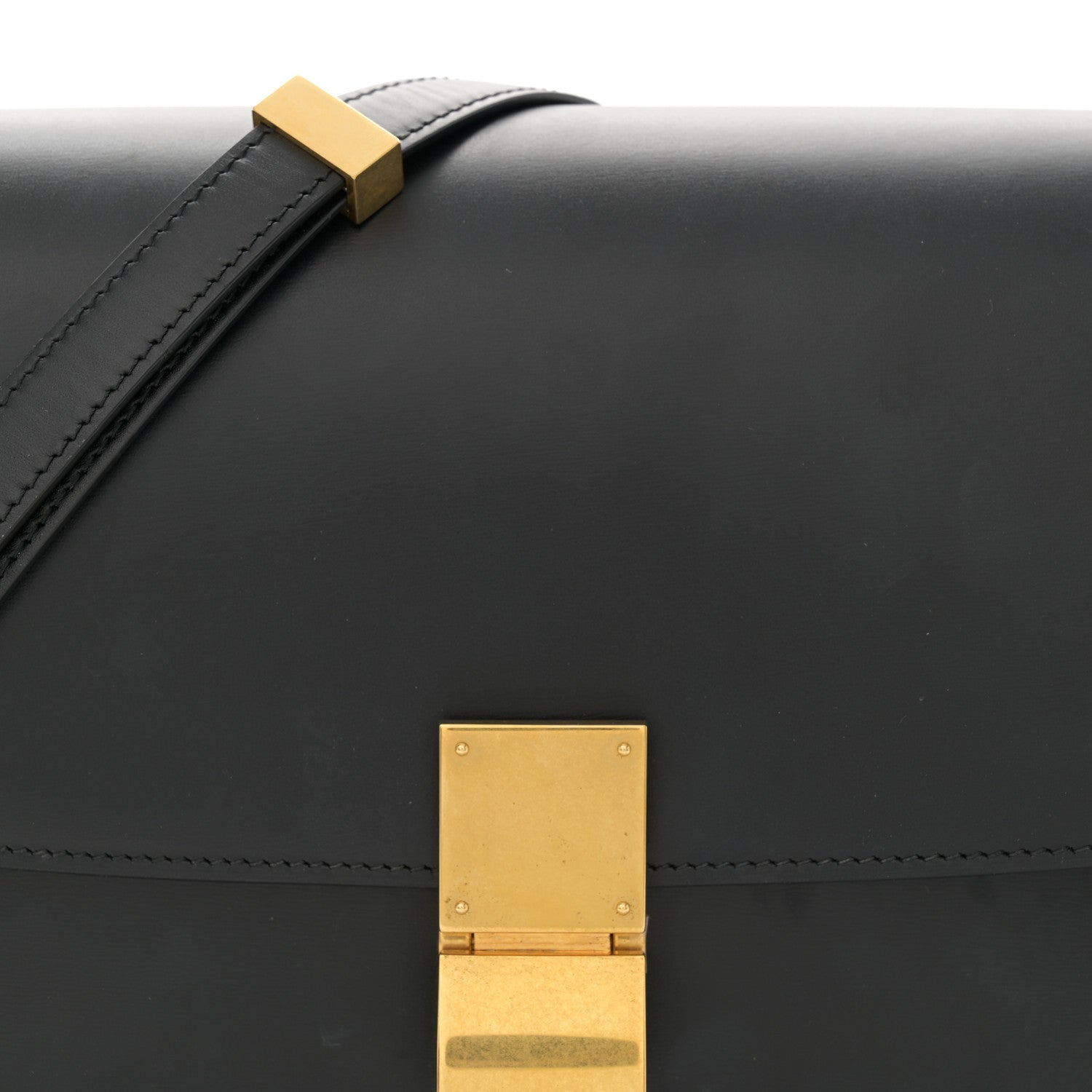 Celine Box Calfskin Medium Classic Box Flap Bag Black 8 of 13