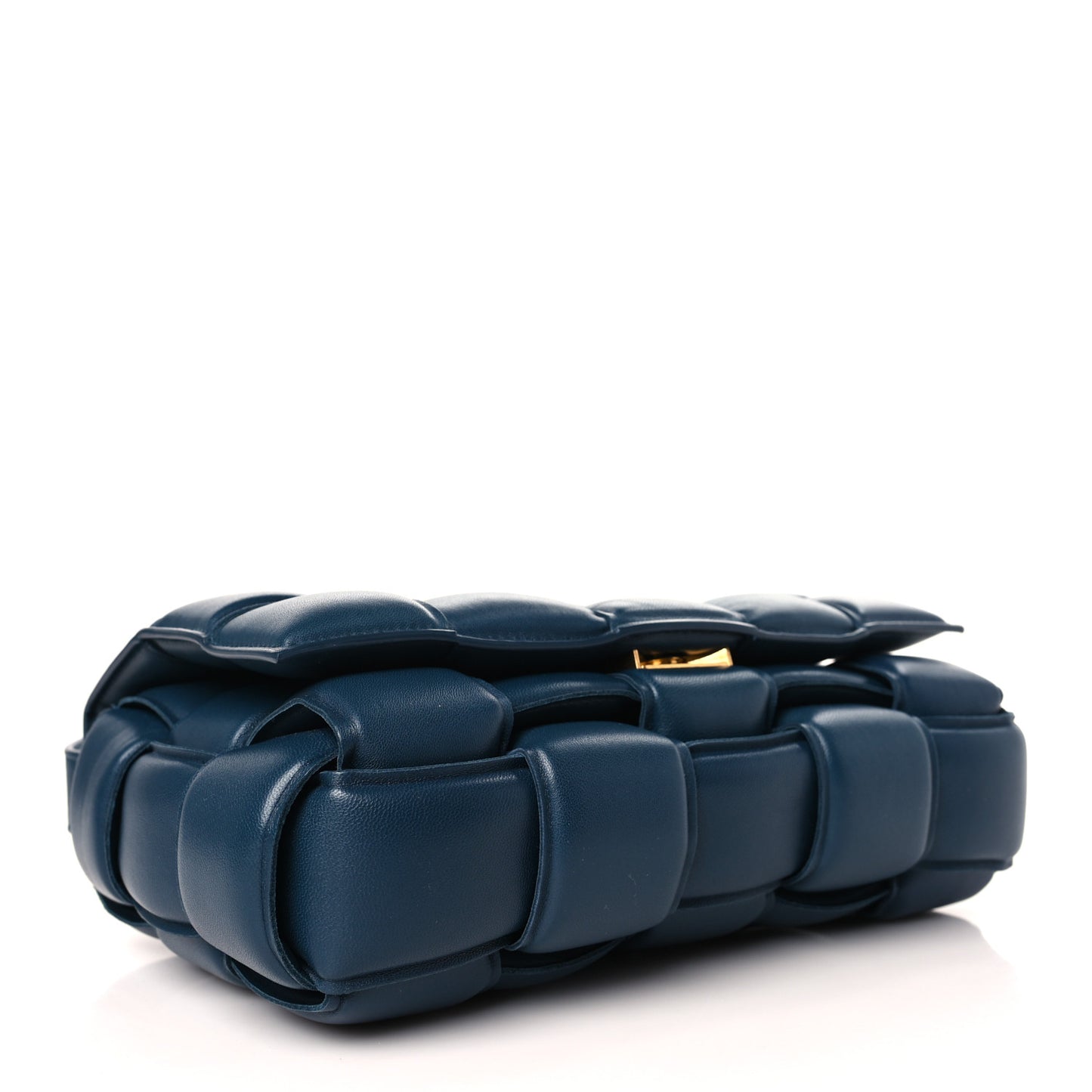 Nappa Maxi Intreccio Padded Cassette Crossbody Bag Cruise