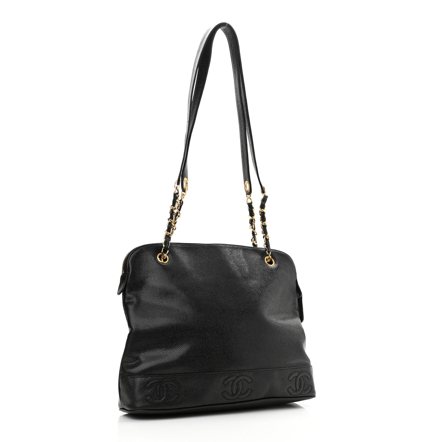 Caviar CC Shoulder Bag Black