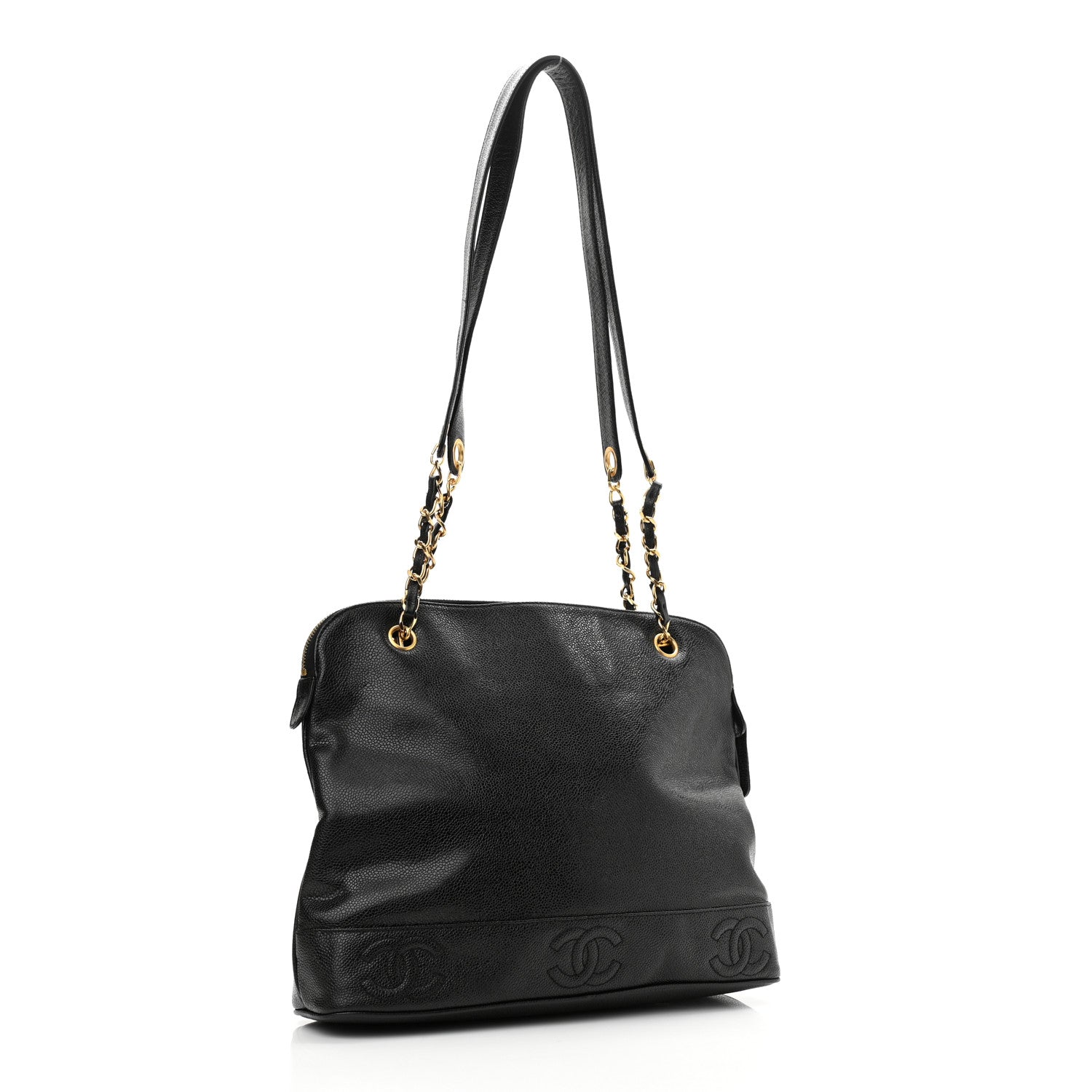 Chanel Caviar CC Shoulder Bag Black 2 of 9