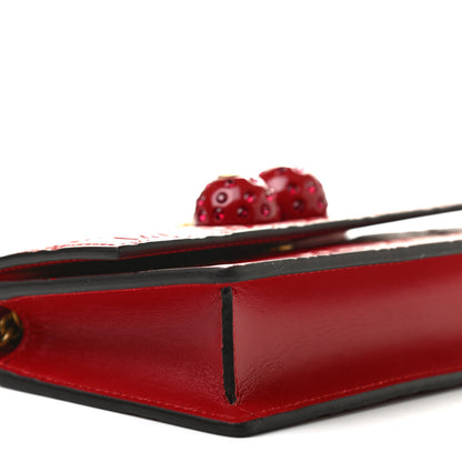Gucci Guccissima Mini Cherry Chain Bag Hibiscus Red 5 of 10