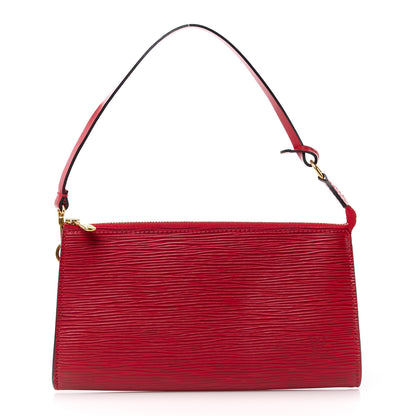 Louis Vuitton Epi Pochette Accessories 21 Castillan Red 1 of 13