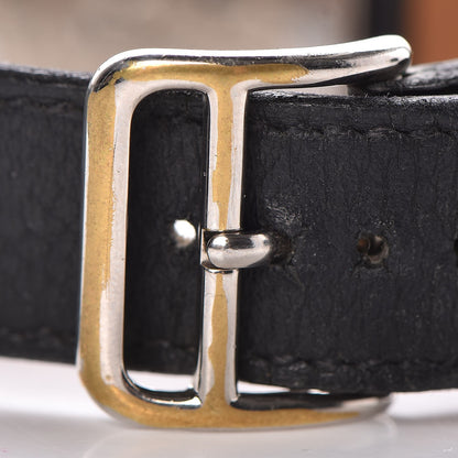 Hermes Stainless Steel Courchevel 26mm Heure H Hour Quartz Watch Noir 13 of 15