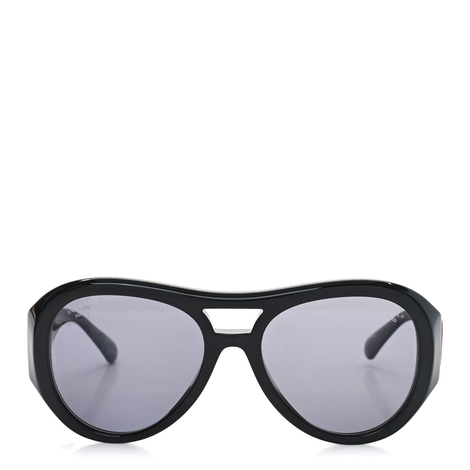Chanel Acetate CC Pilot Sunglasses 5508 Black 2 of 7