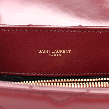 Saint Laurent Calfskin Y Quilted Monogram Medium Loulou Chain Satchel Palissandre 6 of 12