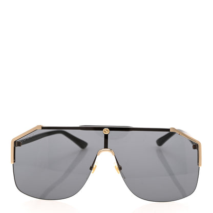 Gucci Metal Rimless Square Sunglasses GG0291S Black Gold 2 of 9