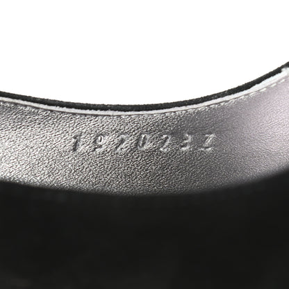 Hermes Suede Goatskin Victoire 90 Pumps 40 Black 8 of 9