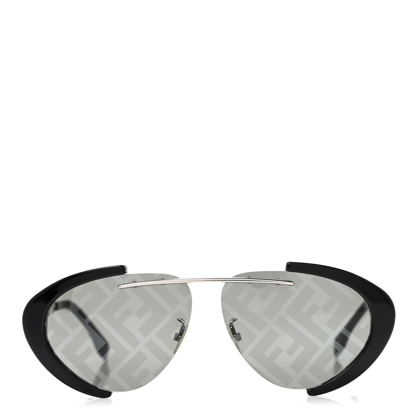 Metal Geometric FF Sunglasses FE40042U Black