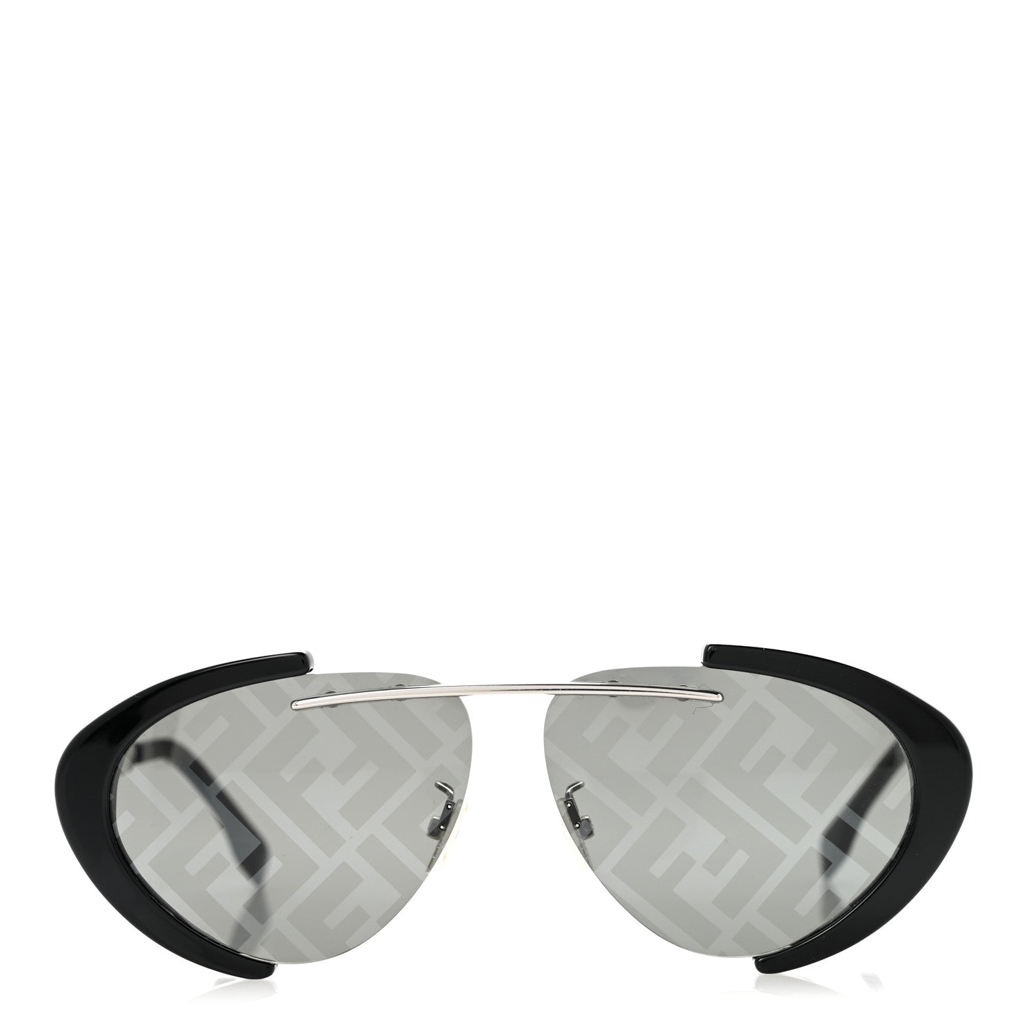 Fendi Metal Geometric FF Sunglasses FE40042U Black 2 of 8