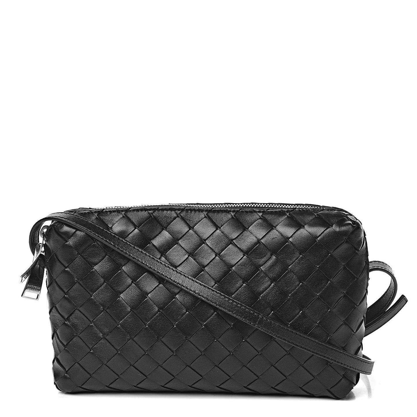 Nappa Intrecciato Crossbody Black