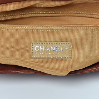 Chanel Washed Lambskin Chain Around Large Messenger Burgundy 6 of 10