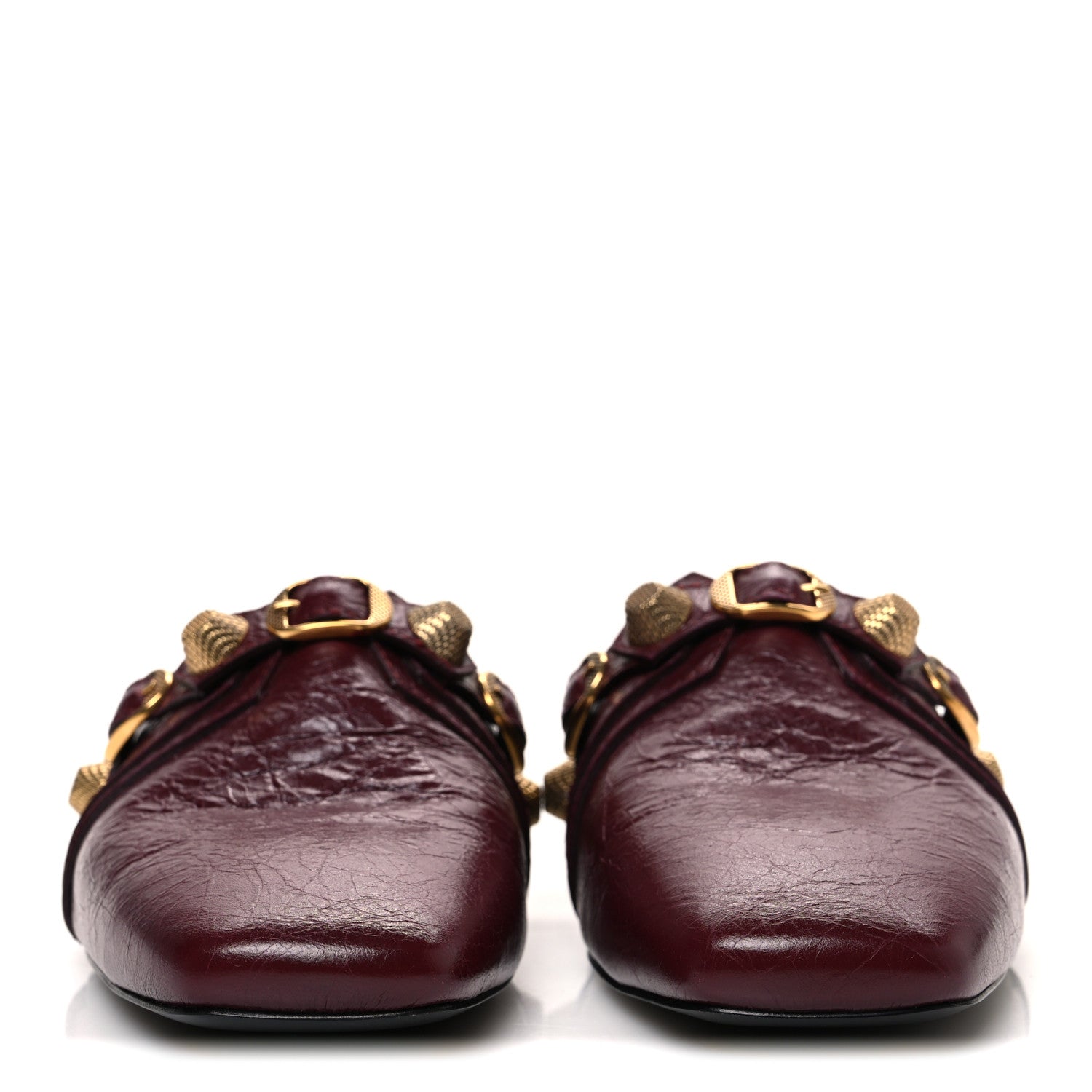 Balenciaga Agneau Arena Cagole Cosy Mules 38 Dark Red 3 of 11