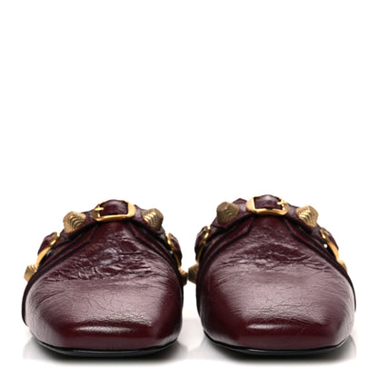 Balenciaga Agneau Arena Cagole Cosy Mules 38 Dark Red 3 of 11