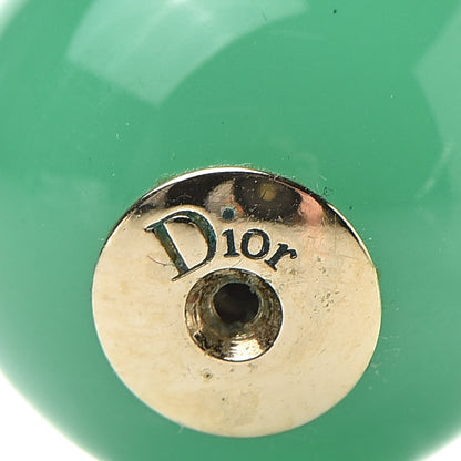 Christian Dior Mise En Dior Tribal Earrings Jade Green 4 of 4