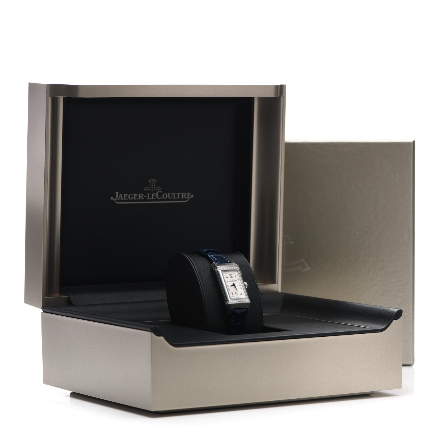 Jaeger-LeCoultre Stainless Steel Alligator Diamond 20mm Reverso One MonoFace Quartz Watch Q3288420 5 of 5