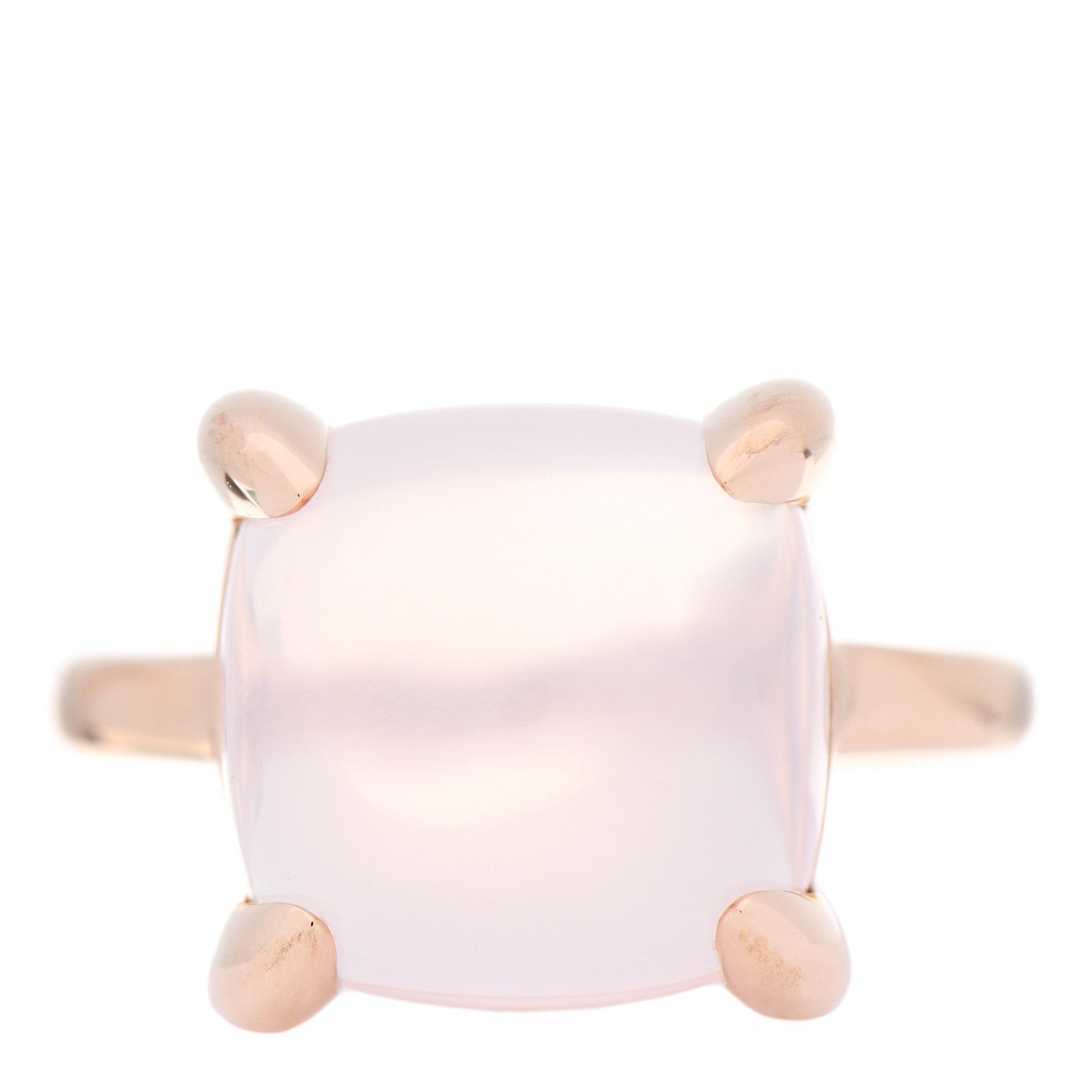 Tiffany 18K Rose Gold Rose Quartz 12mm Paloma Picasso Sugar Stacks Ring 54 7 1 of 7