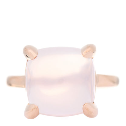 Tiffany 18K Rose Gold Rose Quartz 12mm Paloma Picasso Sugar Stacks Ring 54 7 1 of 7