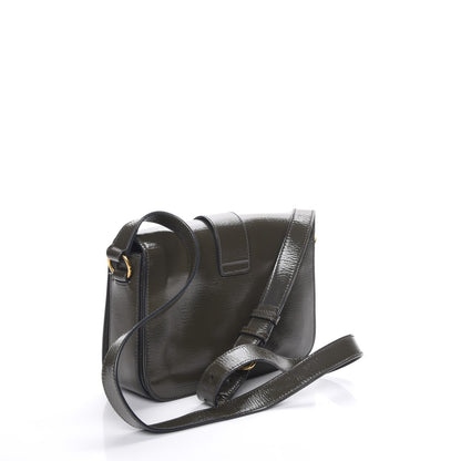 Saint Laurent Patent Calfskin Classic Y Satchel Olive 3 of 7
