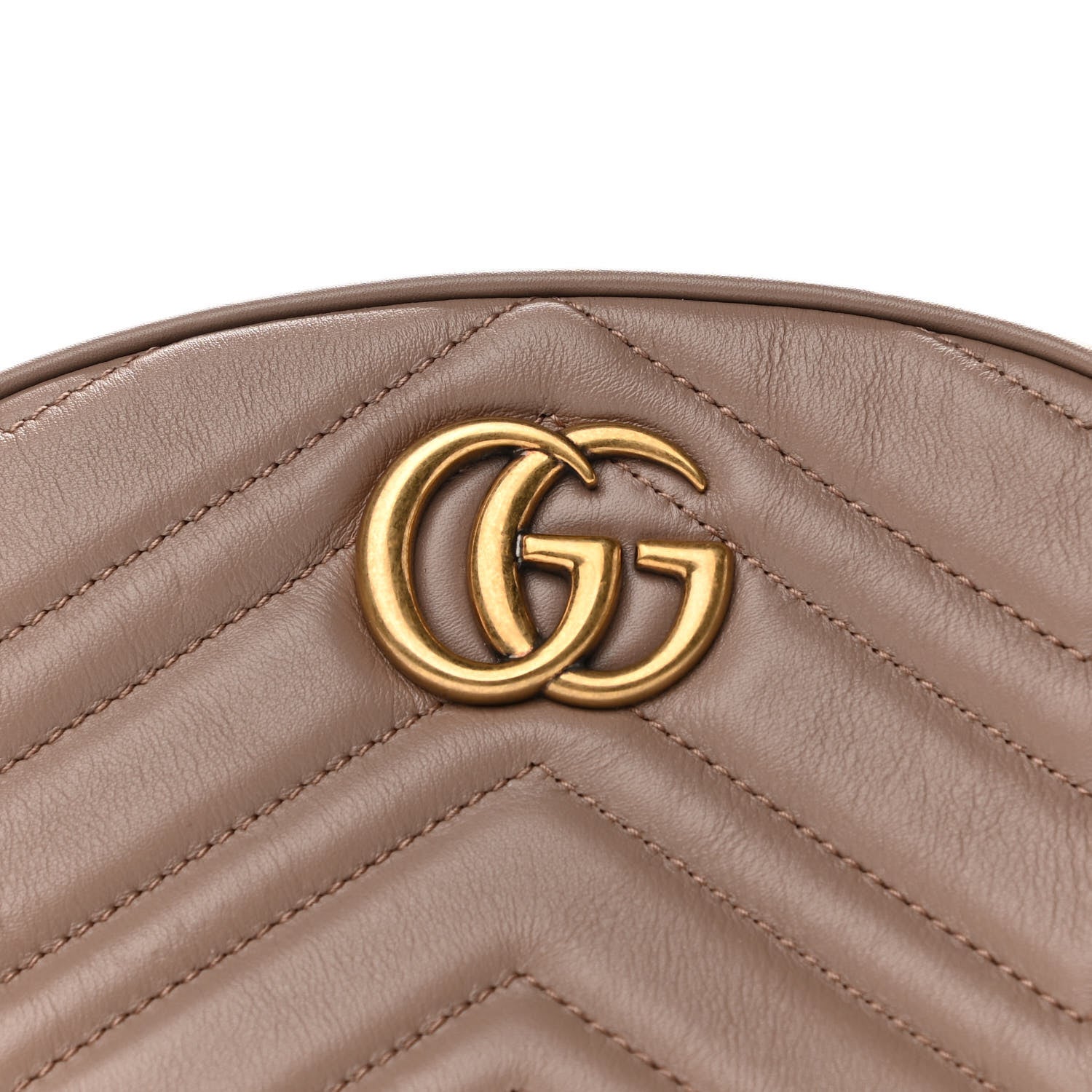 Gucci Calfskin Matelasse GG Marmont Belt Bag 85 34 Porcelain Rose 9 of 11