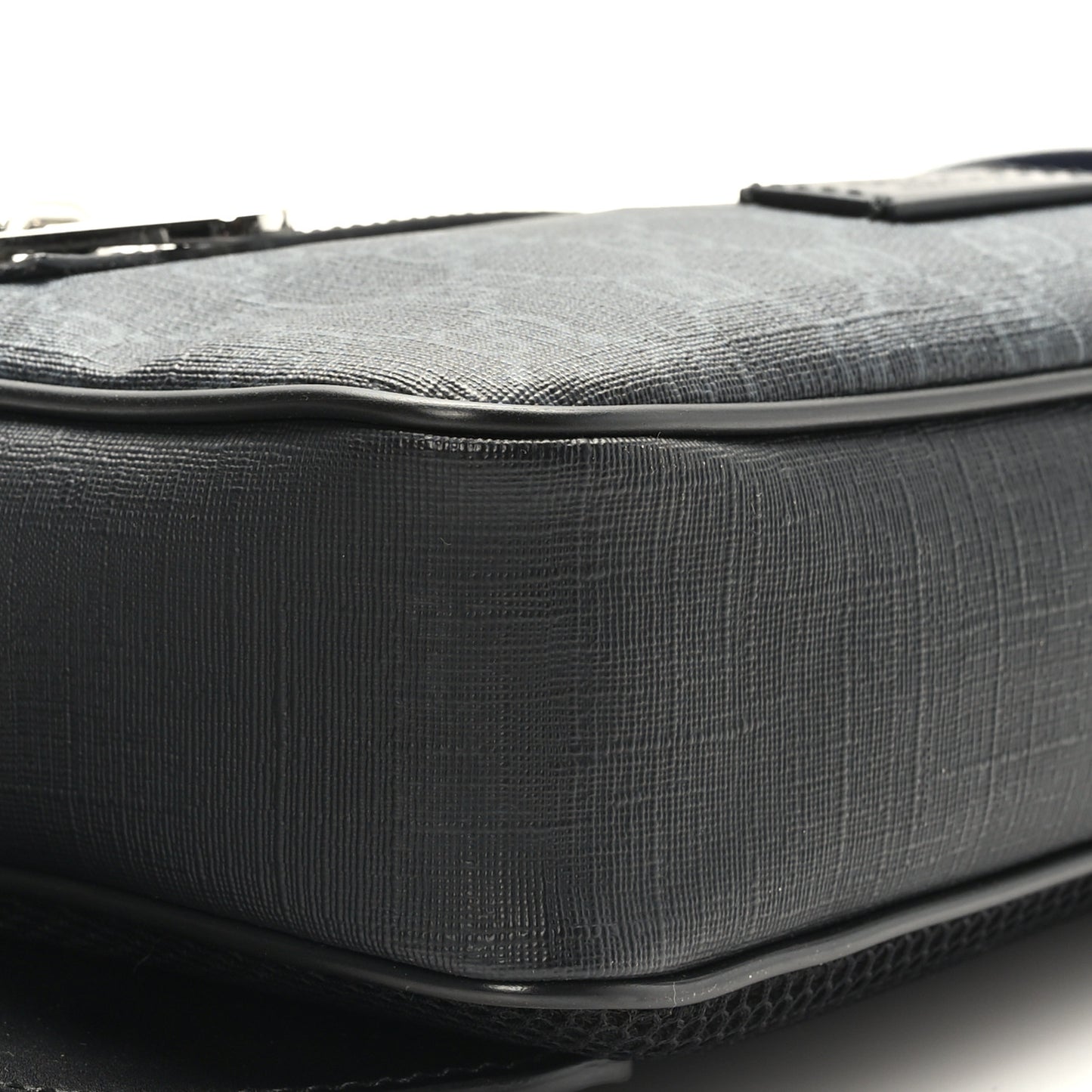 Soft GG Supreme Monogram Web Belt Bag Black Grey