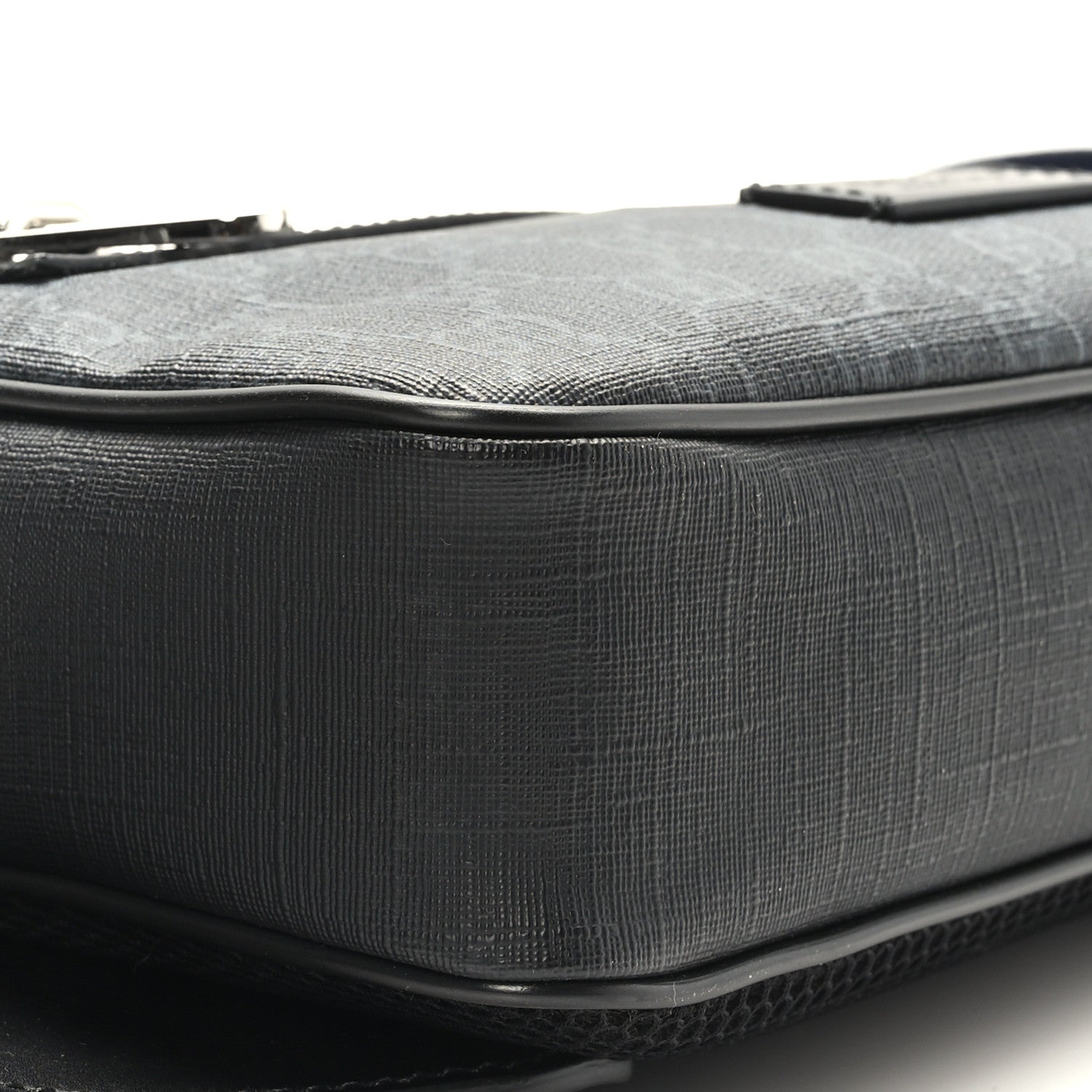 Gucci Soft GG Supreme Monogram Web Belt Bag Black Grey 8 of 9