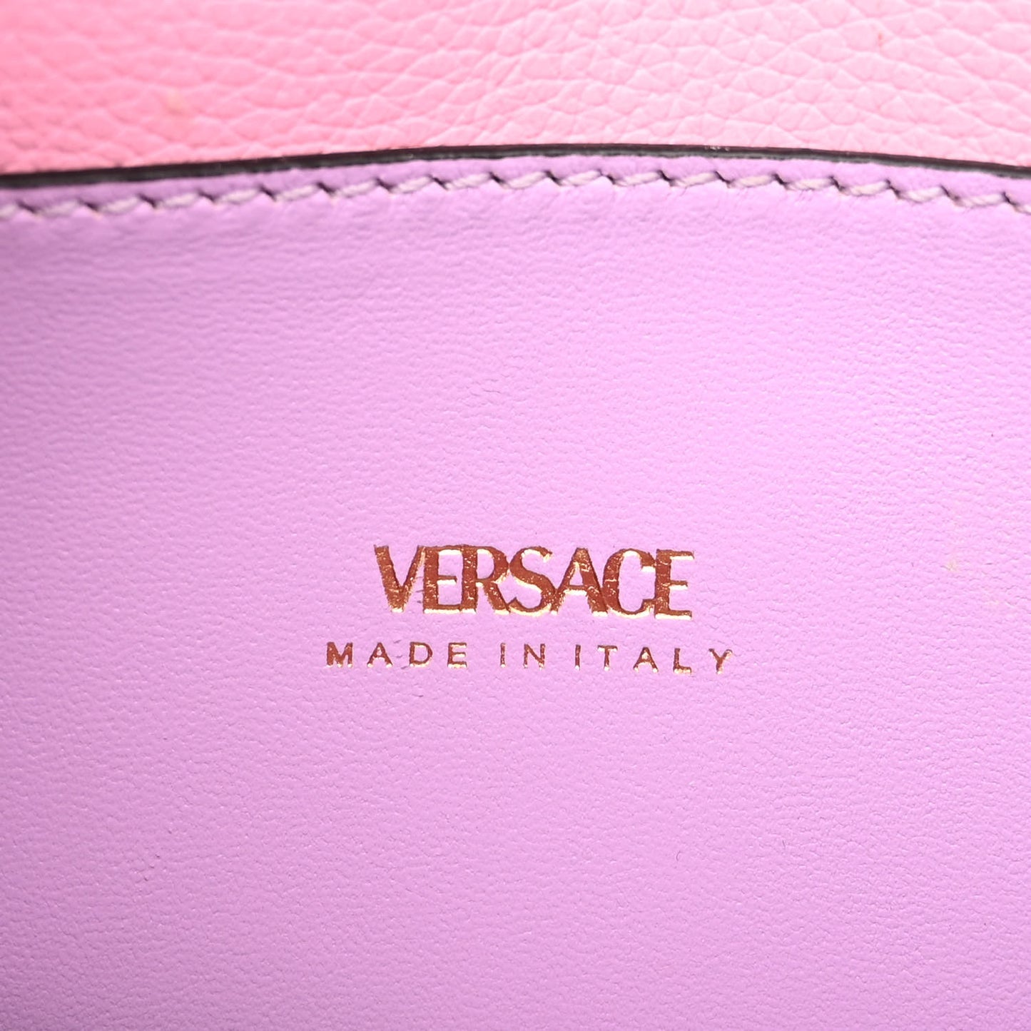 Grained Calfskin La Medusa Shoulder Bag Pink