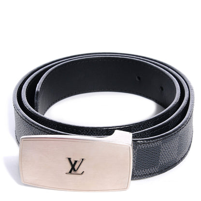 Louis Vuitton Damier Graphite LV Cut Long Reversible Belt 90 36 1 of 4