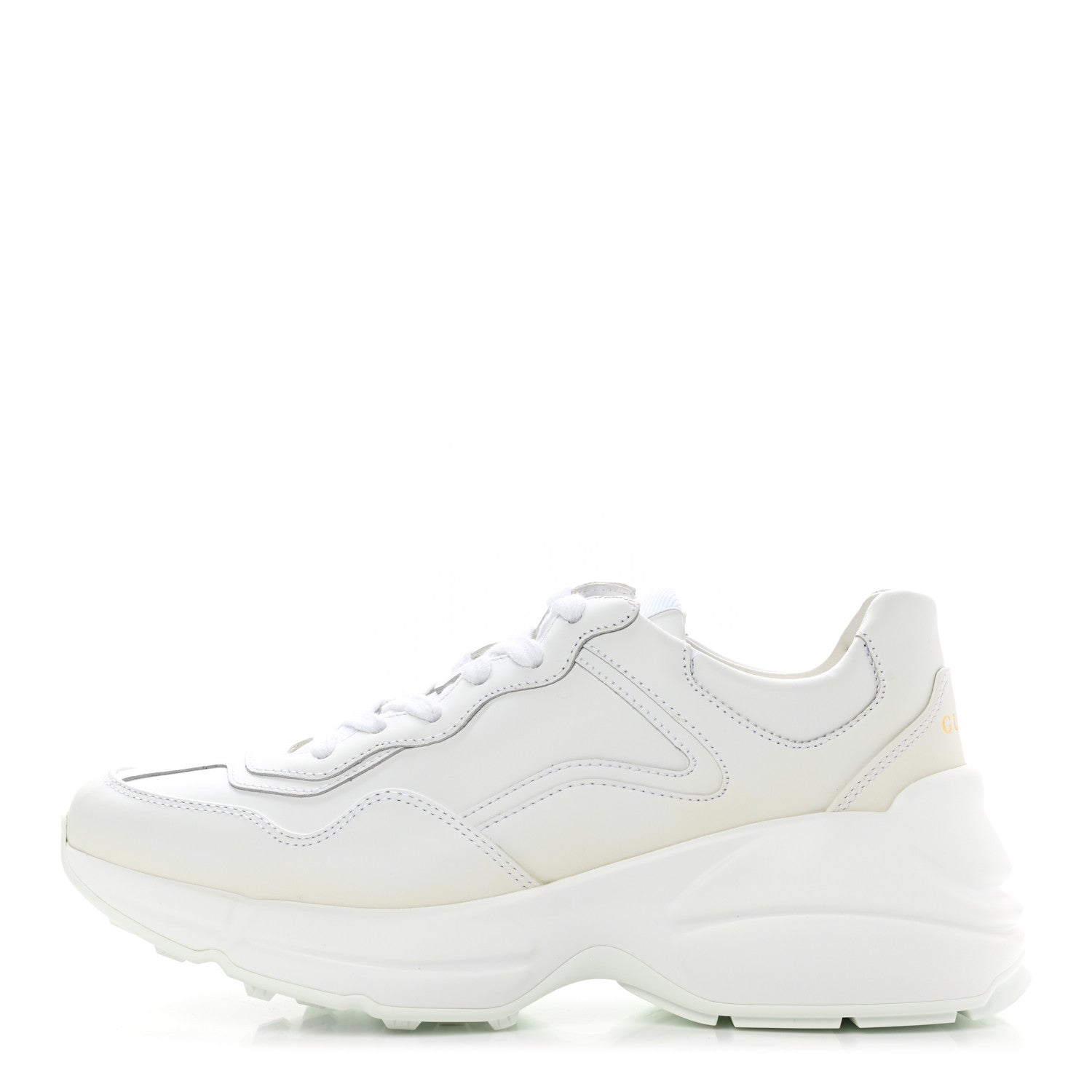 Gucci Soft Calfskin Womens Rhyton Sneakers 36 Ivory 1 of 9