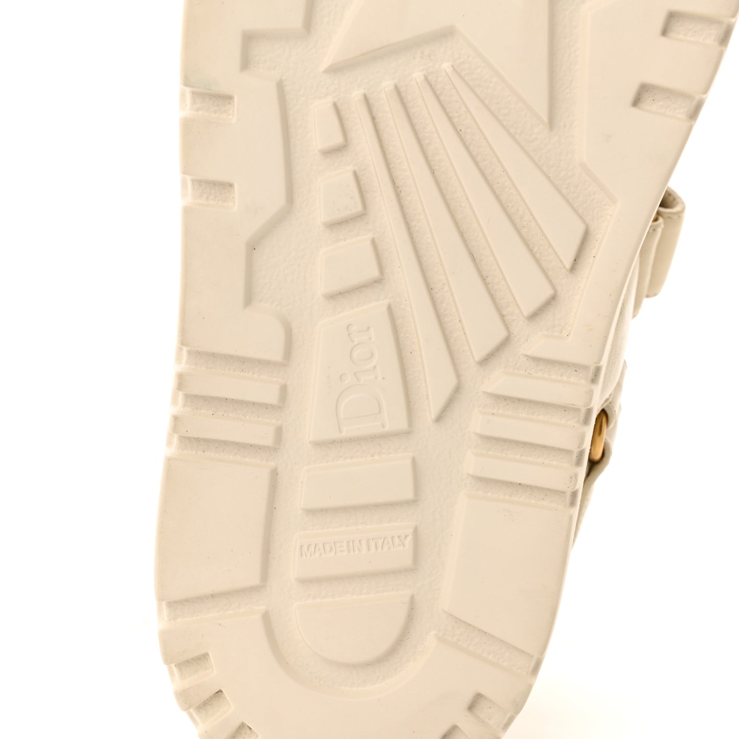 Lambskin Dioract 10mm Sandals 36.5 Off White