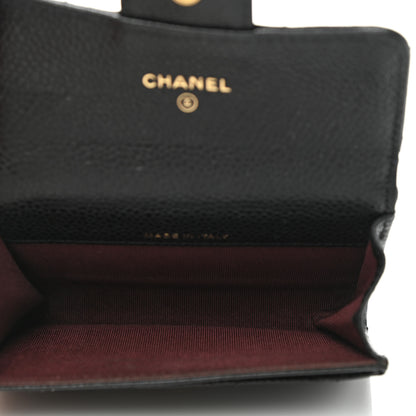 Chanel Caviar Quilted Flap Card Holder Black 5 of 10