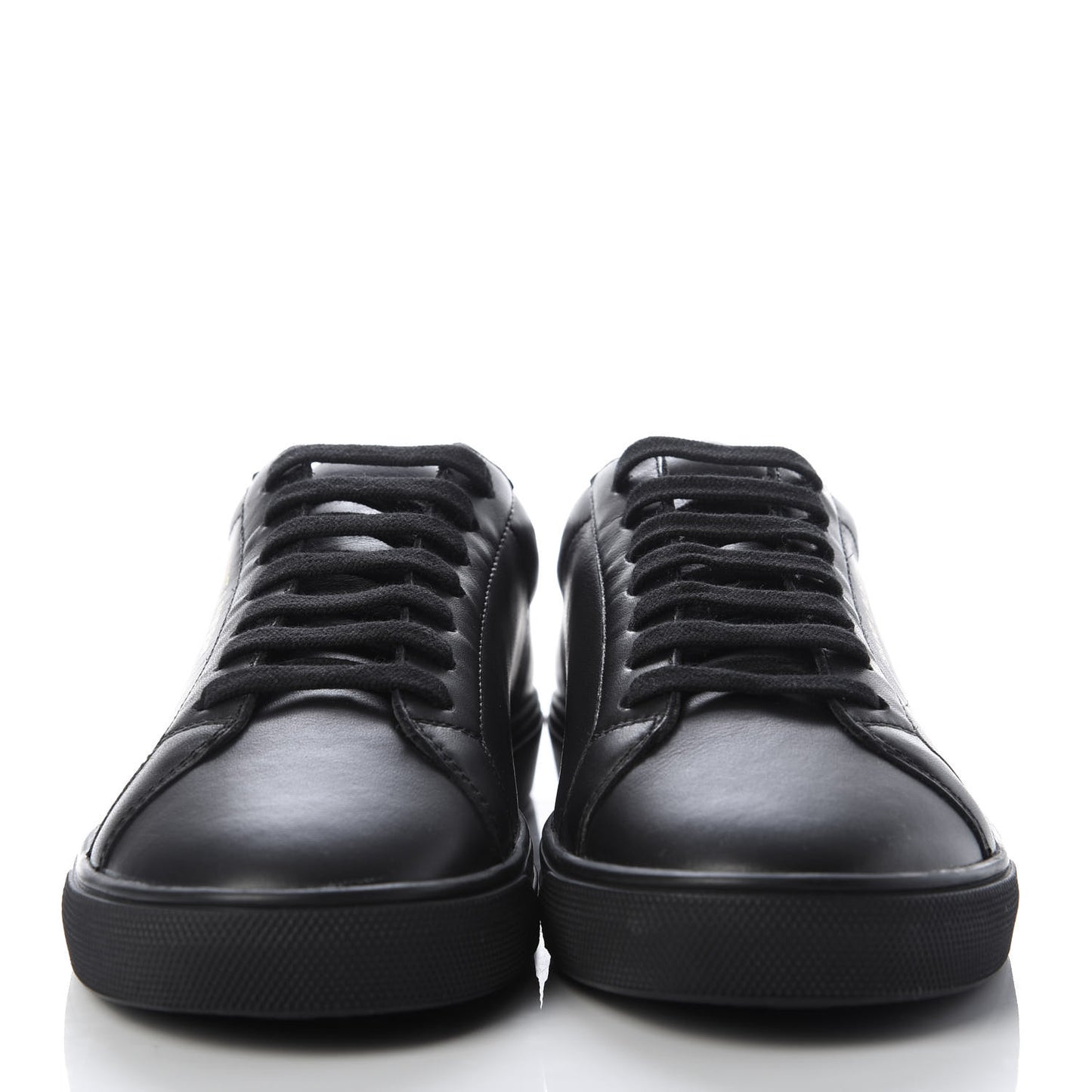 Calfskin Andy Low Top Sneakers 36 Black
